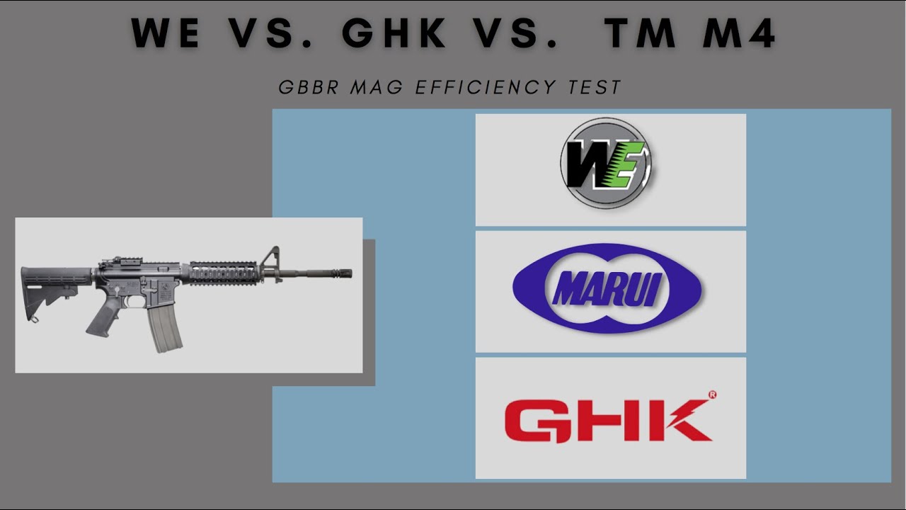 WE vs GHK vs TM M4 GBBR Gas Efficiency Semi & Full Auto