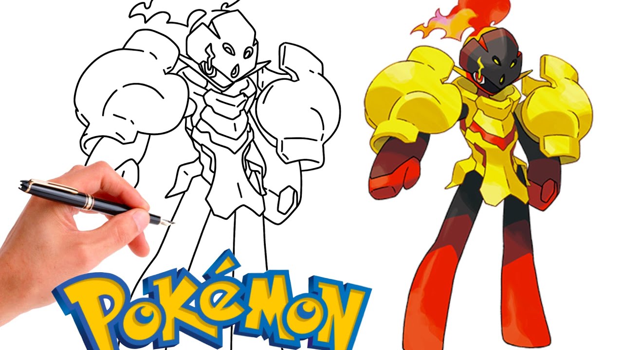 How To Draw ARMAROUGE POKEMON 
