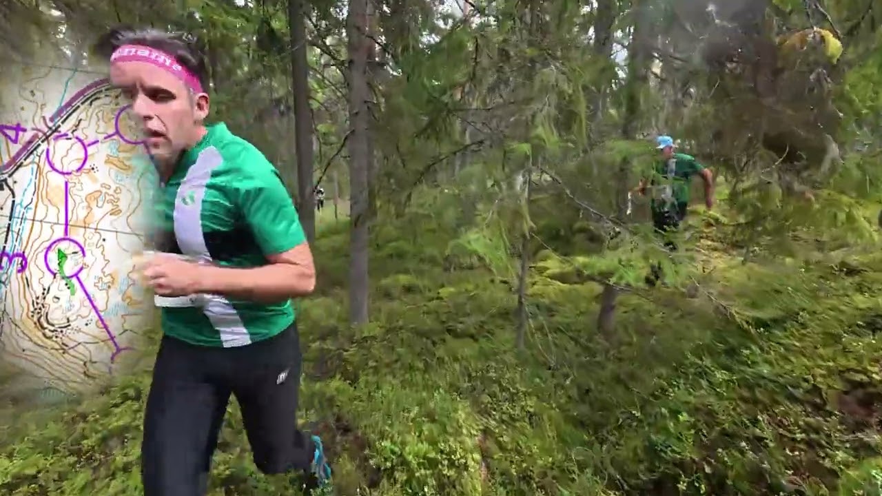 Headcam Orienteering || DM stafett Stockholm H180
