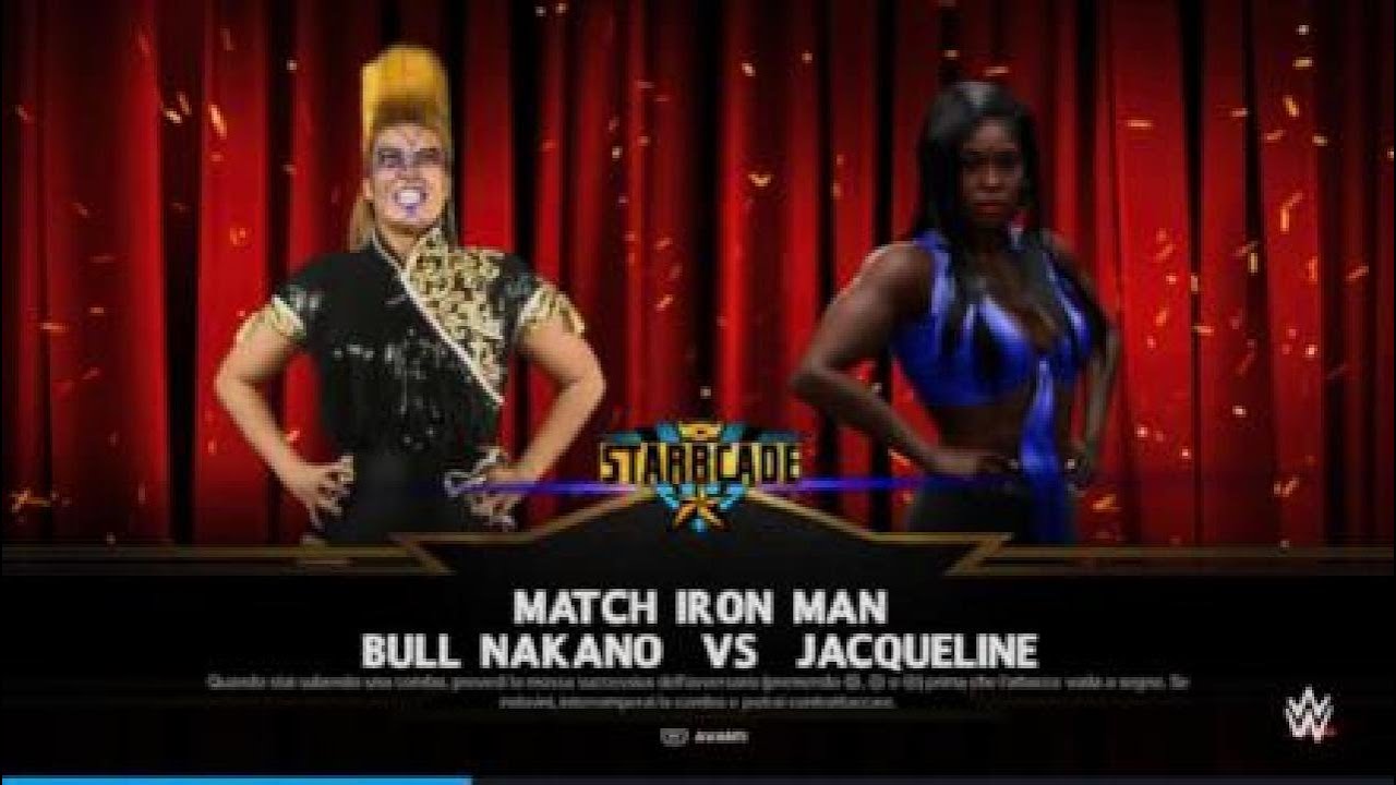 WWE2K24 Bull Nakano vs Jacqueline Full Match Round of 32