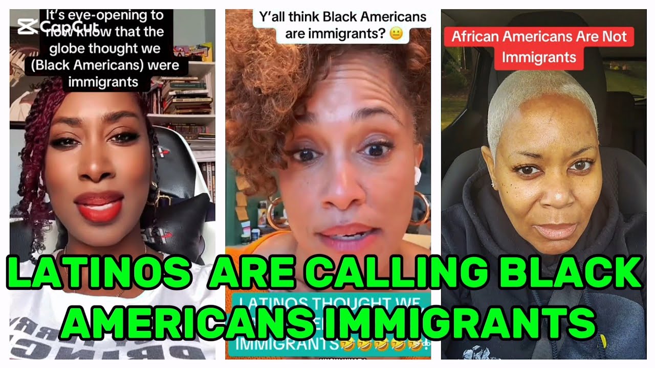 BLACK AMERICANS  REACTS TO LATINOS  SAYING THEY ARE IMMIGRANTS?