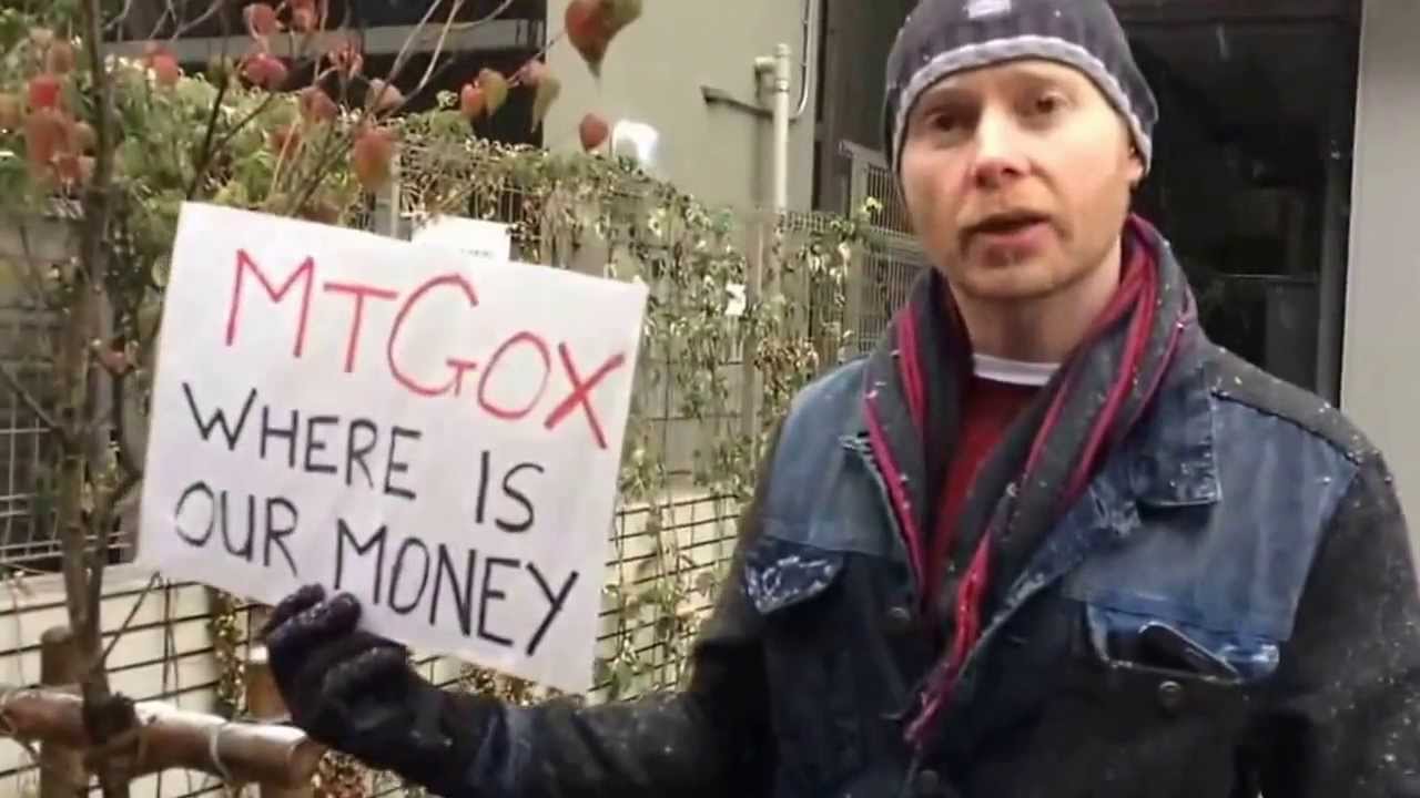 MtGox CEO Mark Karpales interrupted by Protester at MtGox Headquarters