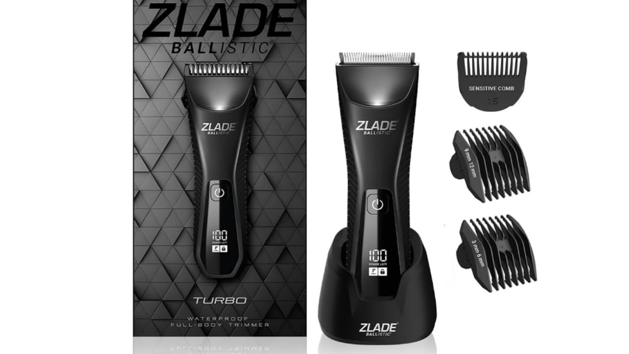 Zlade Ballistic TURBO 3.0 Full Body Manscaping Trimmer for Men | Body, Private Parts,