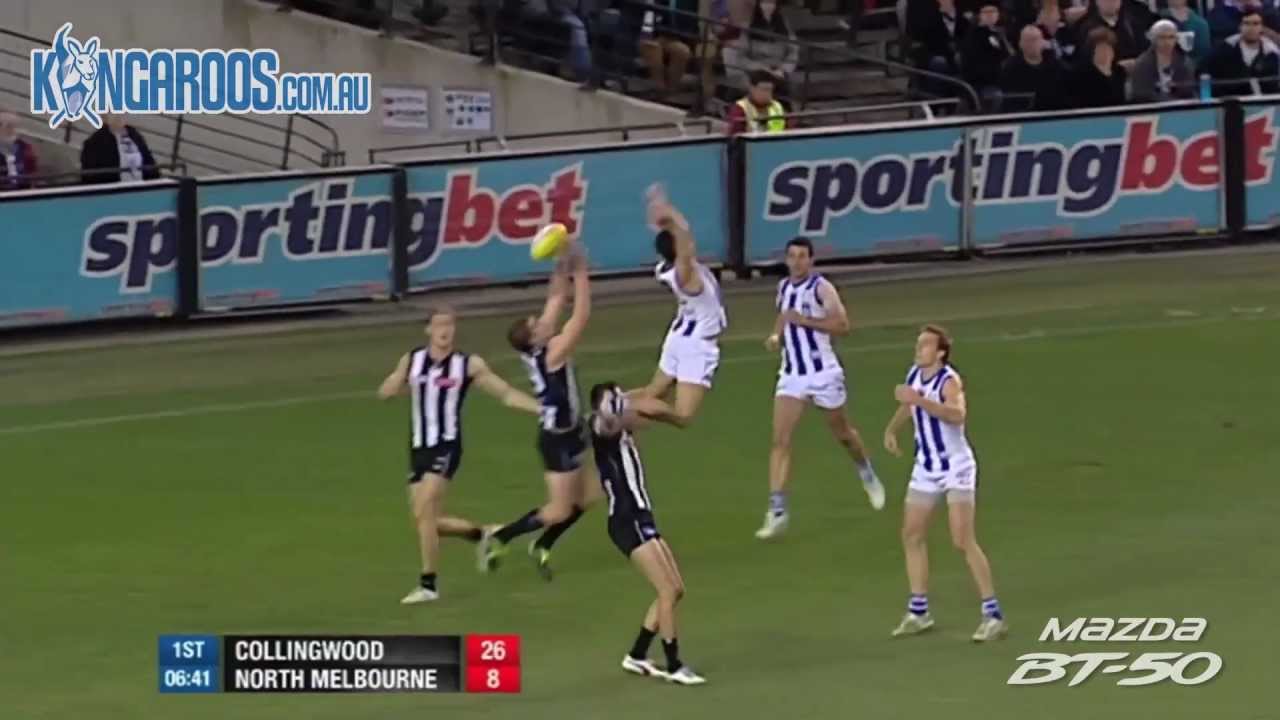Round 21, 2012 - Lindsay Thomas' almost mark of the year