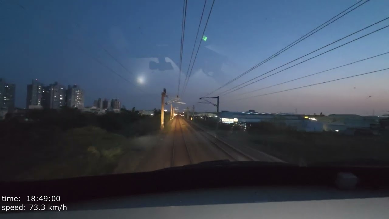 2025.05.01 E500 152次 屏東-彰化 路程景 GPS
