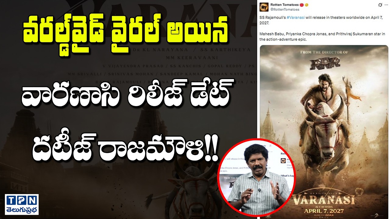 వారణాసి రిలీజ్ డేట్ దటీజ్ రాజమౌళి! | Varanasi Movie Release date Fix | Telugu Prabha