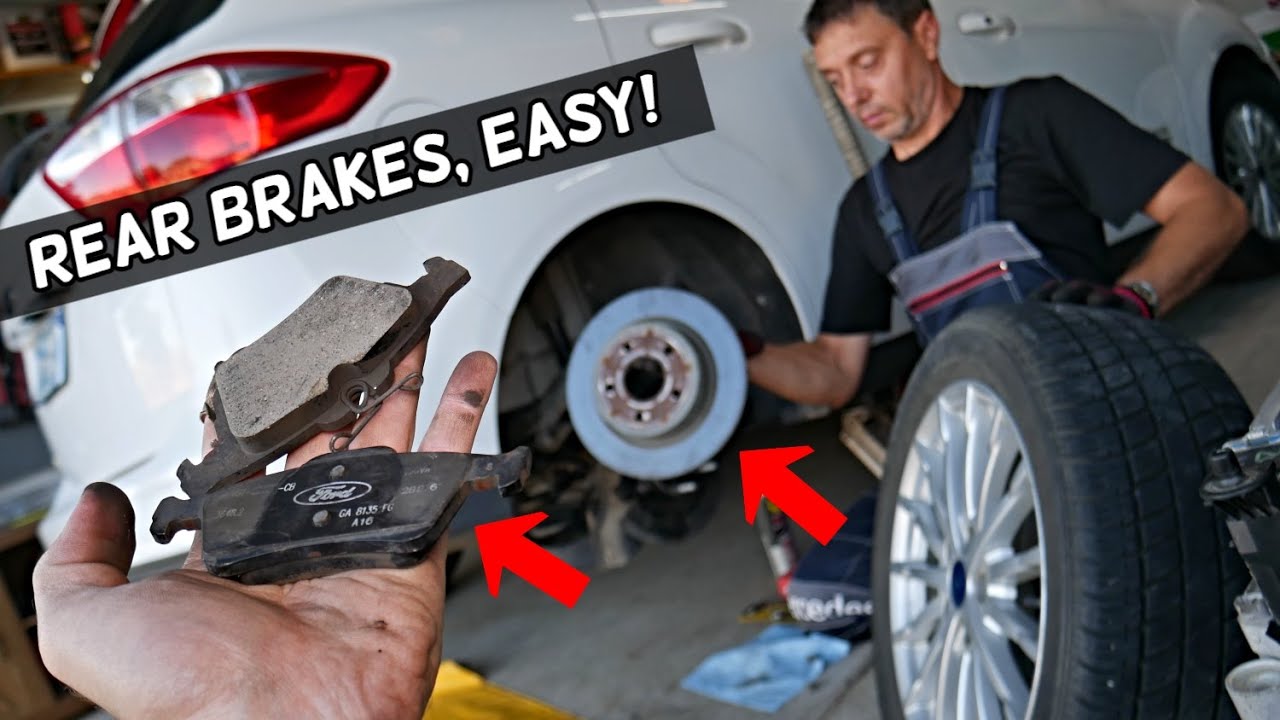 REAR BRAKE PADS DISC ROTOR REPLACEMENT FORD C-MAX ESCAPE