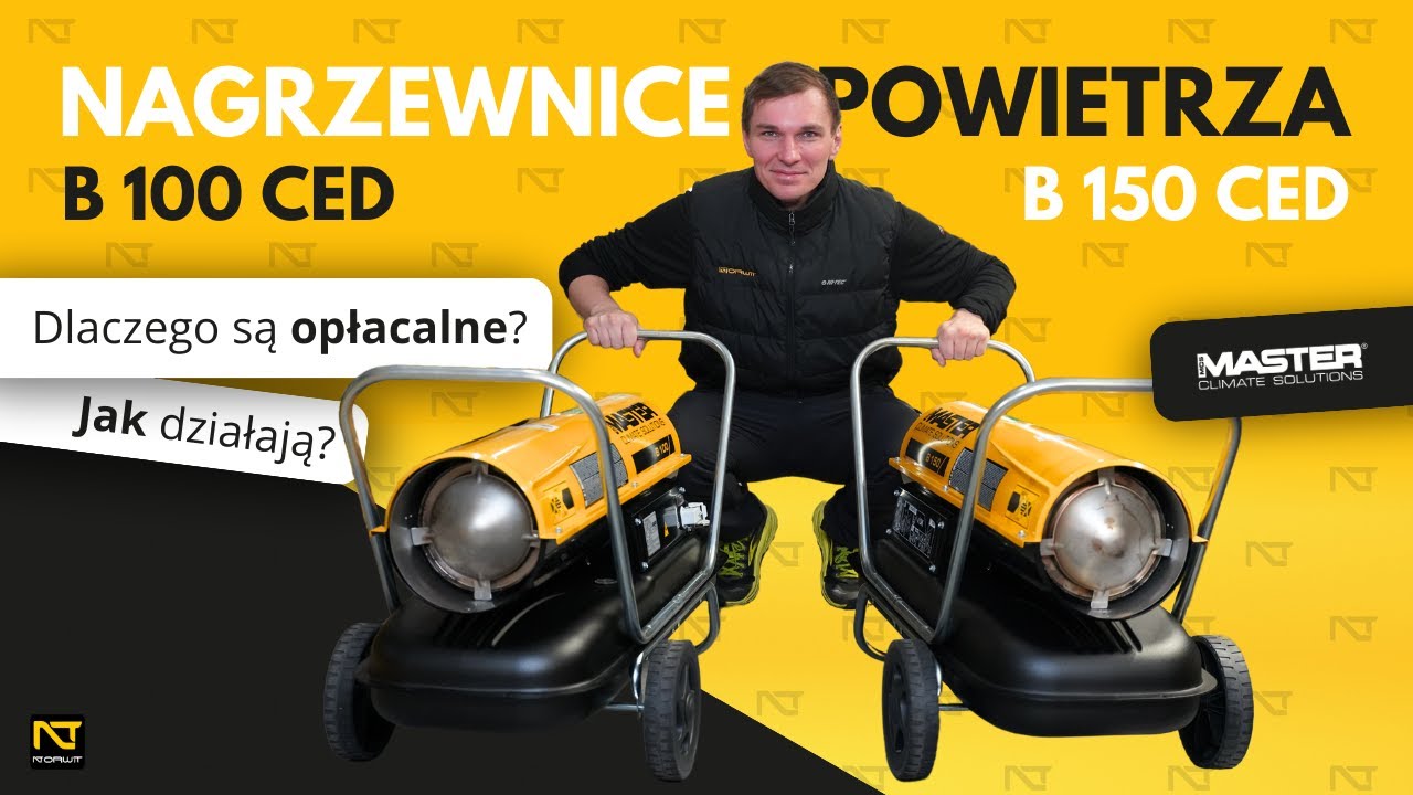 Nagrzewnice olejowe bez odprowadzania spalin Master B 100 CED i B 150 CED - Dowiedz się więcej!