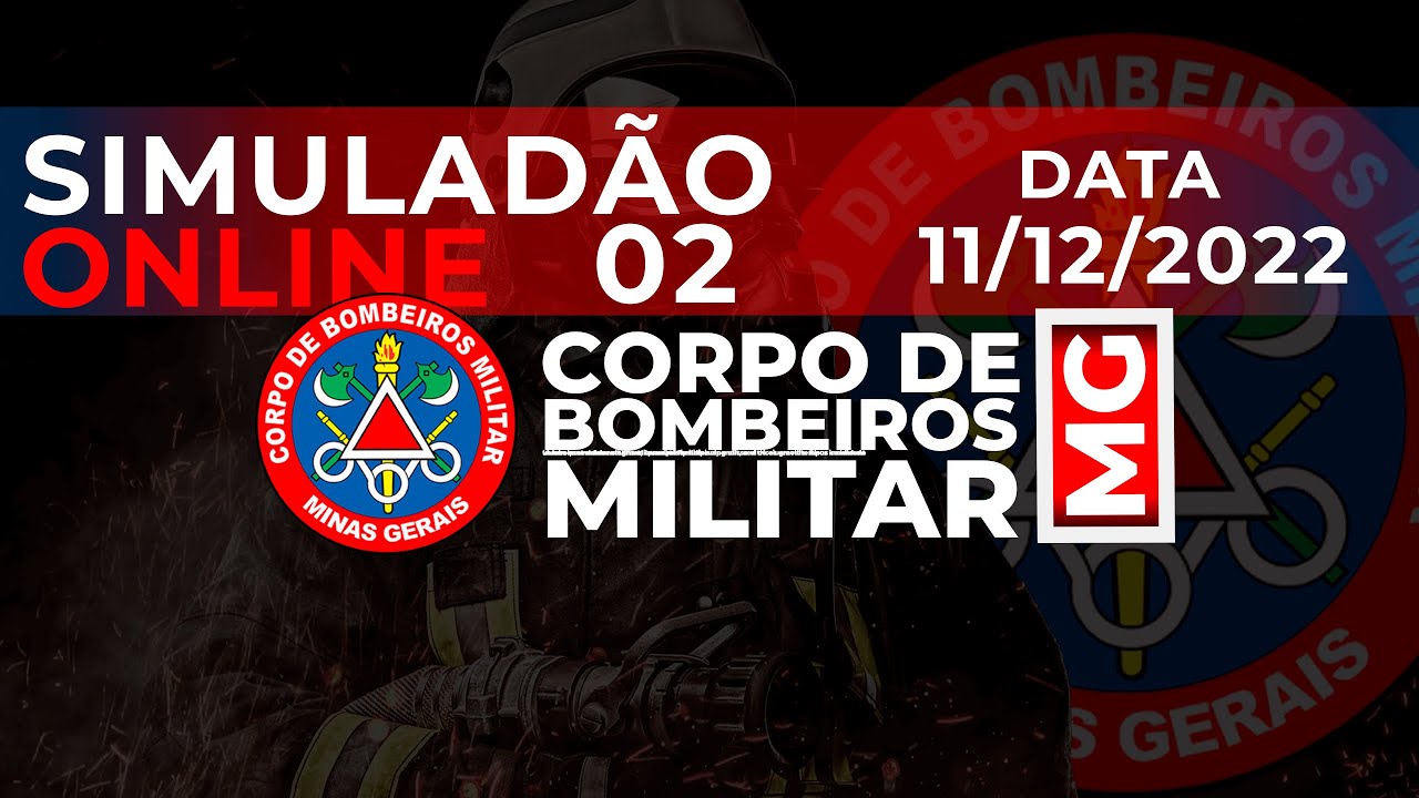 SIMULAD&Atilde;O CBMMG ONLINE 02 |  CONCURSO BOMBEIRO MINAS GERAIS 2022 | QUEST&Otilde;ES IBGP| INFORMA&Ccedil;&Otilde;ES GERAIS