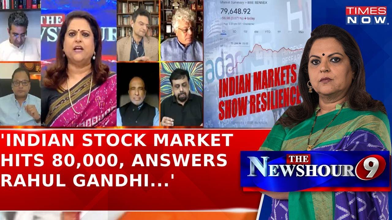Anand Ranganathan: Indian Stock Market Hits 80,000, Answers Rahul Gandhi and Hindenburg...