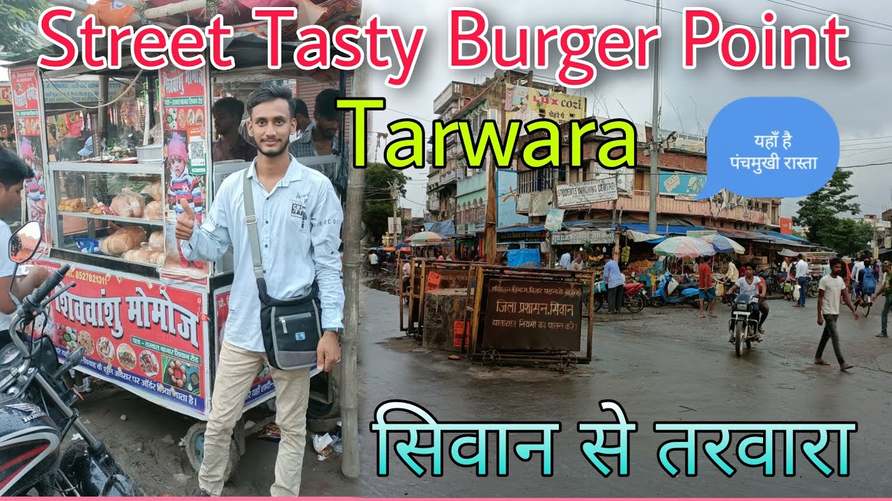 Street Tasty Burger Point In Tarwara Bazar 🤪 Siwan Se Tarwara | Keshari Vlogtech
