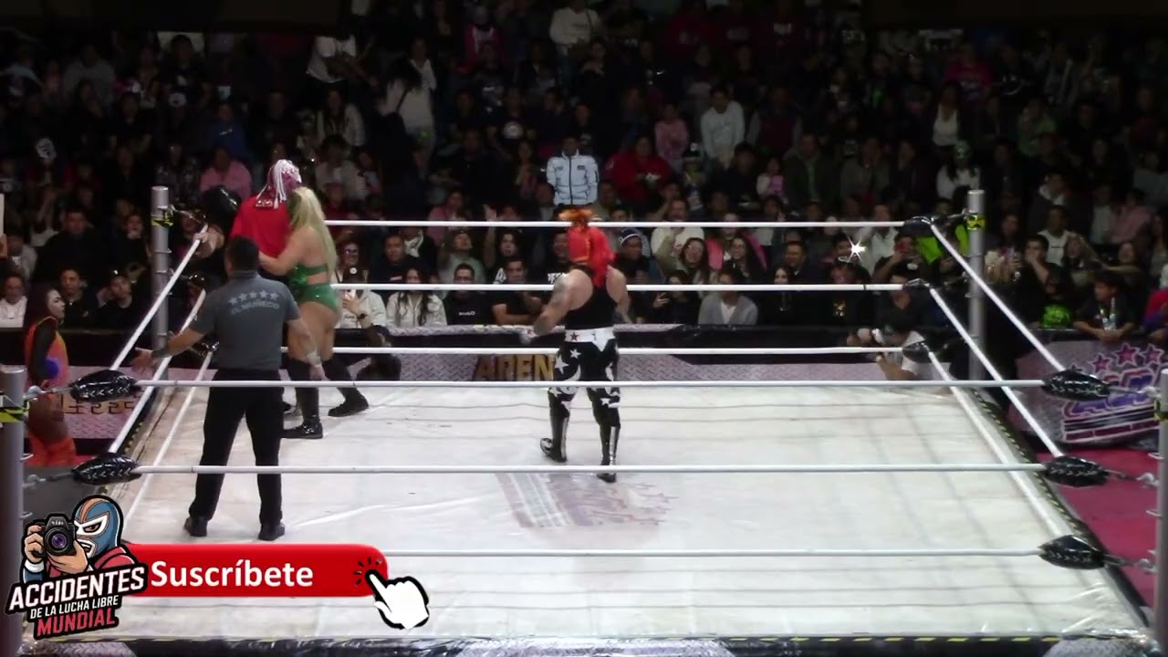 Lady Shani , Jessy Queen Y Mini Vikingo Vs La Hiedra , Colmillo de Plata Y Mini Psycho Clown 