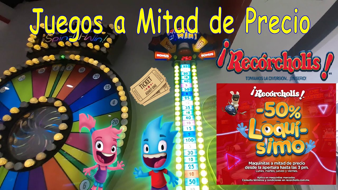 Recorcholis Promoción 50% Loquísimo  🎟 Jugando con $200 🎰 Visita Recórcholis Toluca mitad de precio