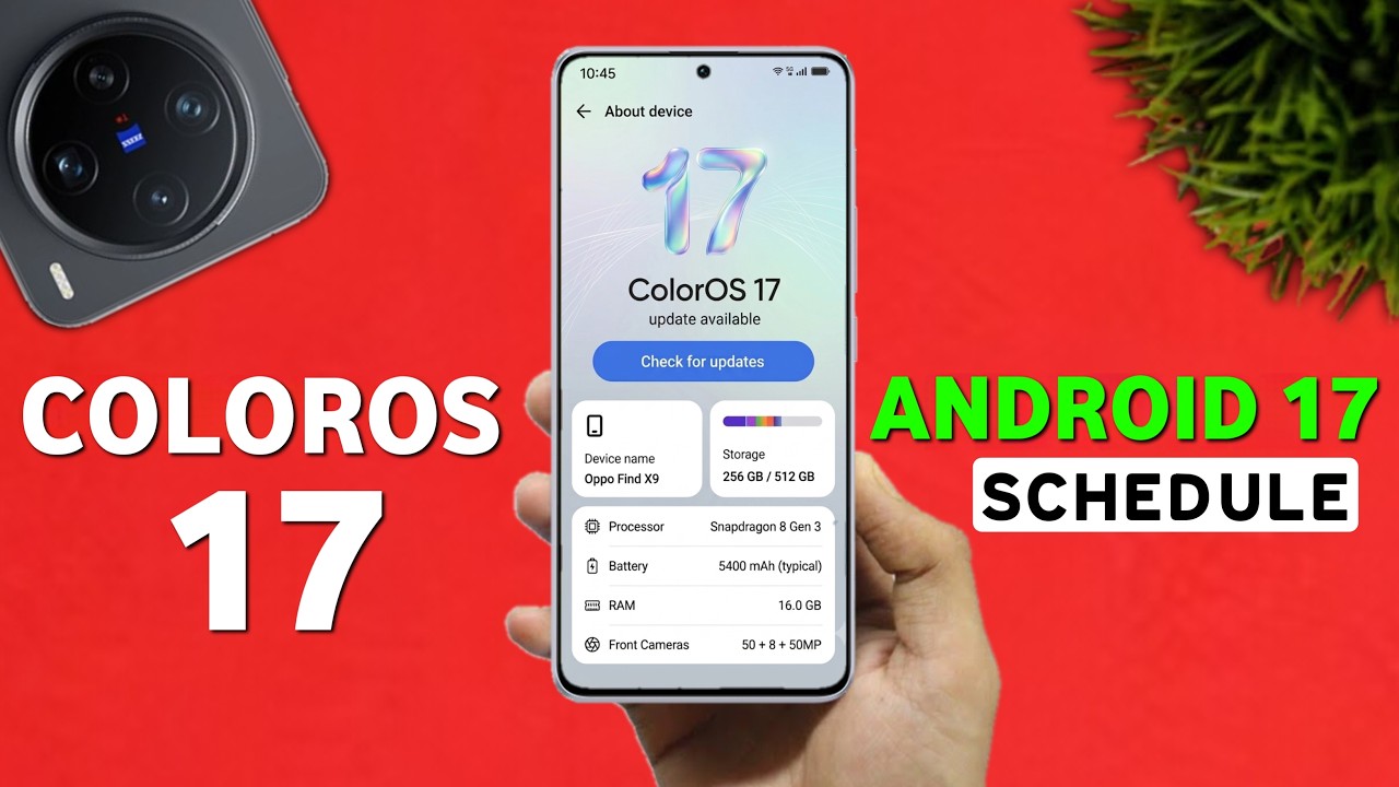 Oppo ColorOS 17 Update - FIRST BATCH LIST (New Features) Android 15 for Reno 14/13/12/Pro, F29, F27