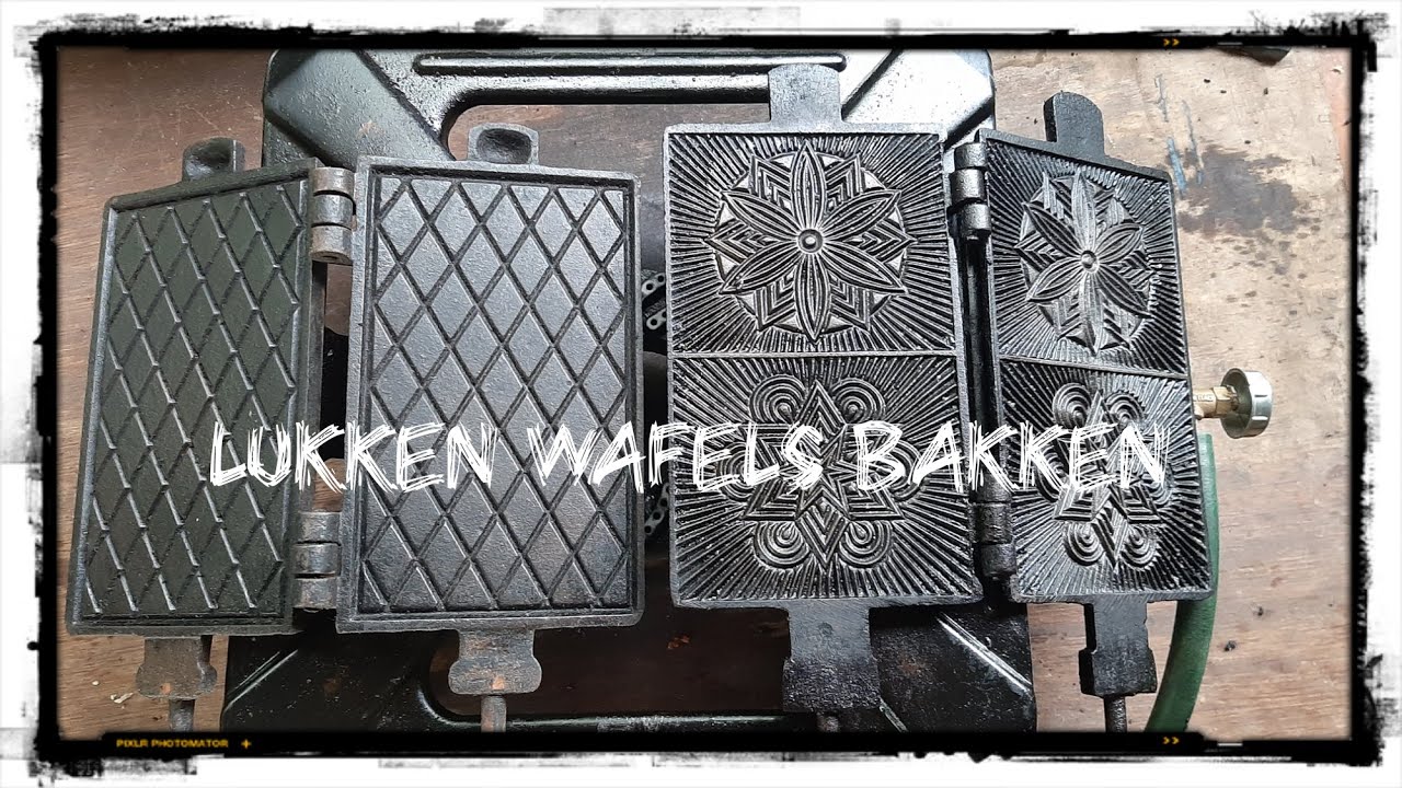 Lukken wafels bakken.