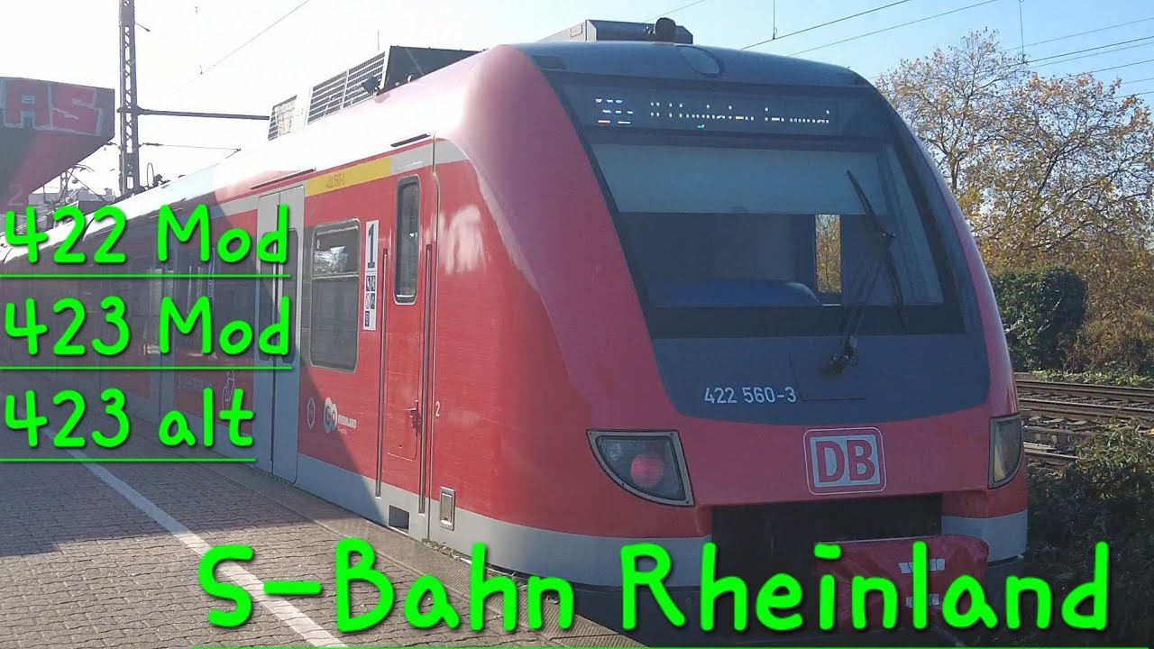 S-BAHN RHEINLAND: BR 422 (Mod) und BR 423 (Alt+Mod)!