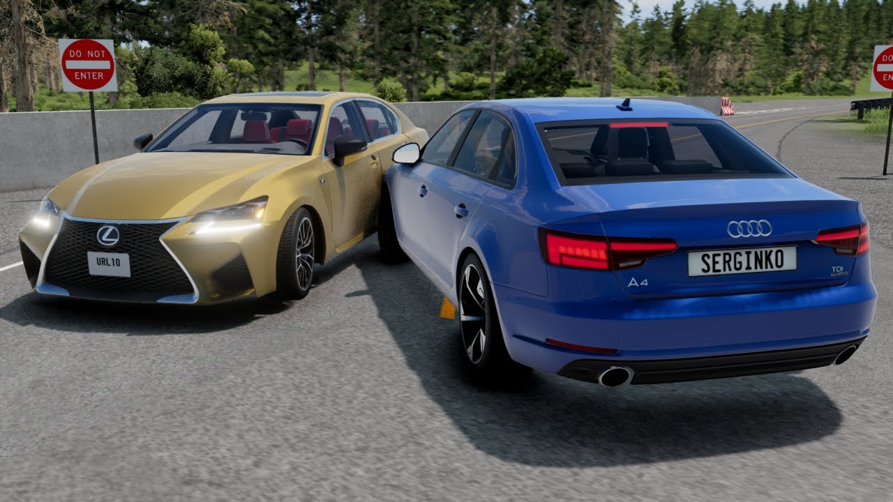 Dangerous Crossroad Crashes 3 - BeamNG Drive