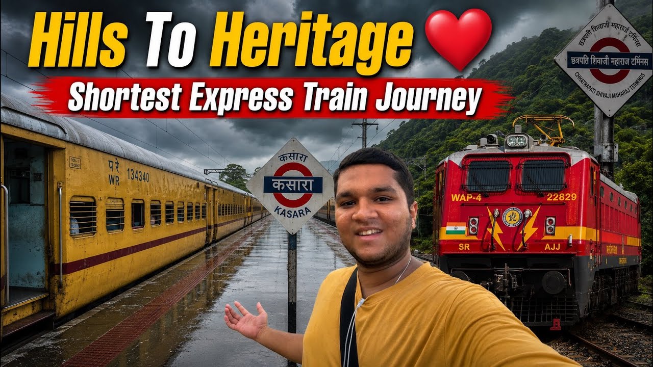 Express Train Journey From Hills To Heritage 🚂❤️ | Rajyarani Express Journey From Kasara To Csmt 🤗 