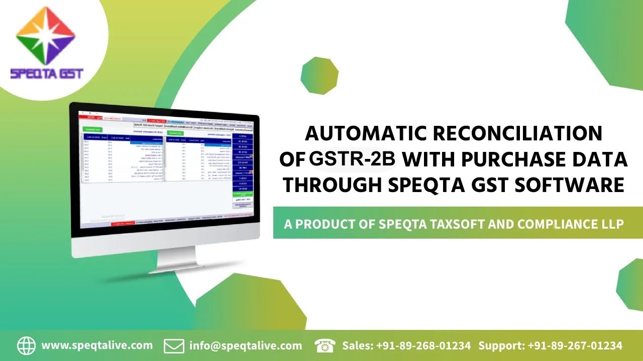 Automatic Reconciliation of GSTR-2B with Purchase data through SPEQTA GST Software