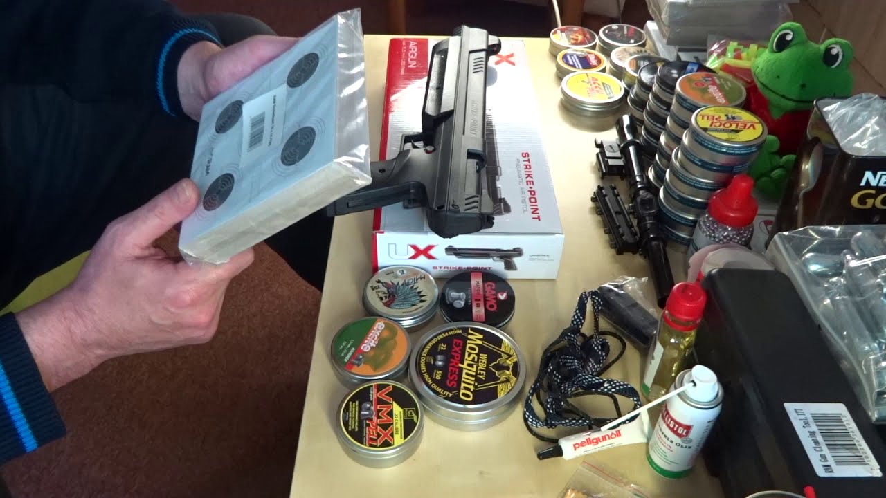 Umarex Strike Point 5.5mm pomp pistool met chrono test