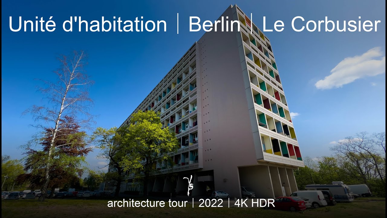 Unit&eacute; d'habitation Berlin | Le Corbusier | Modern architecture tour - walking tour | 2022 | 4K HDR
