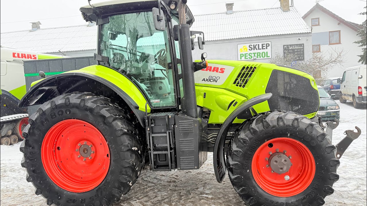 Claas Axion 800 CEBIS DYNA 6, 6.8 L FPT 205 KM, miękka oś i kabina, cały w oryginale, prezentacja 