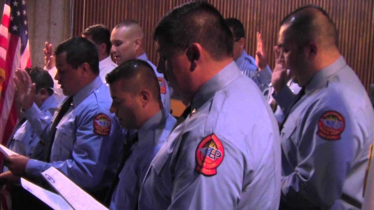 Eagle Pass Fire Dept. Ceremony for new Firefighters