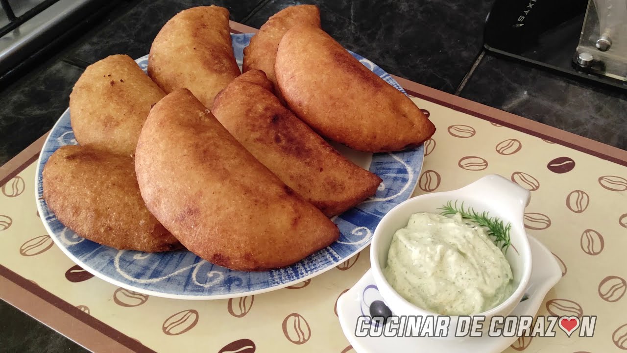 Como hacer EMPANADAS VENEZOLANAS  Papa con Queso/ COCINAR DE CORAZÓN