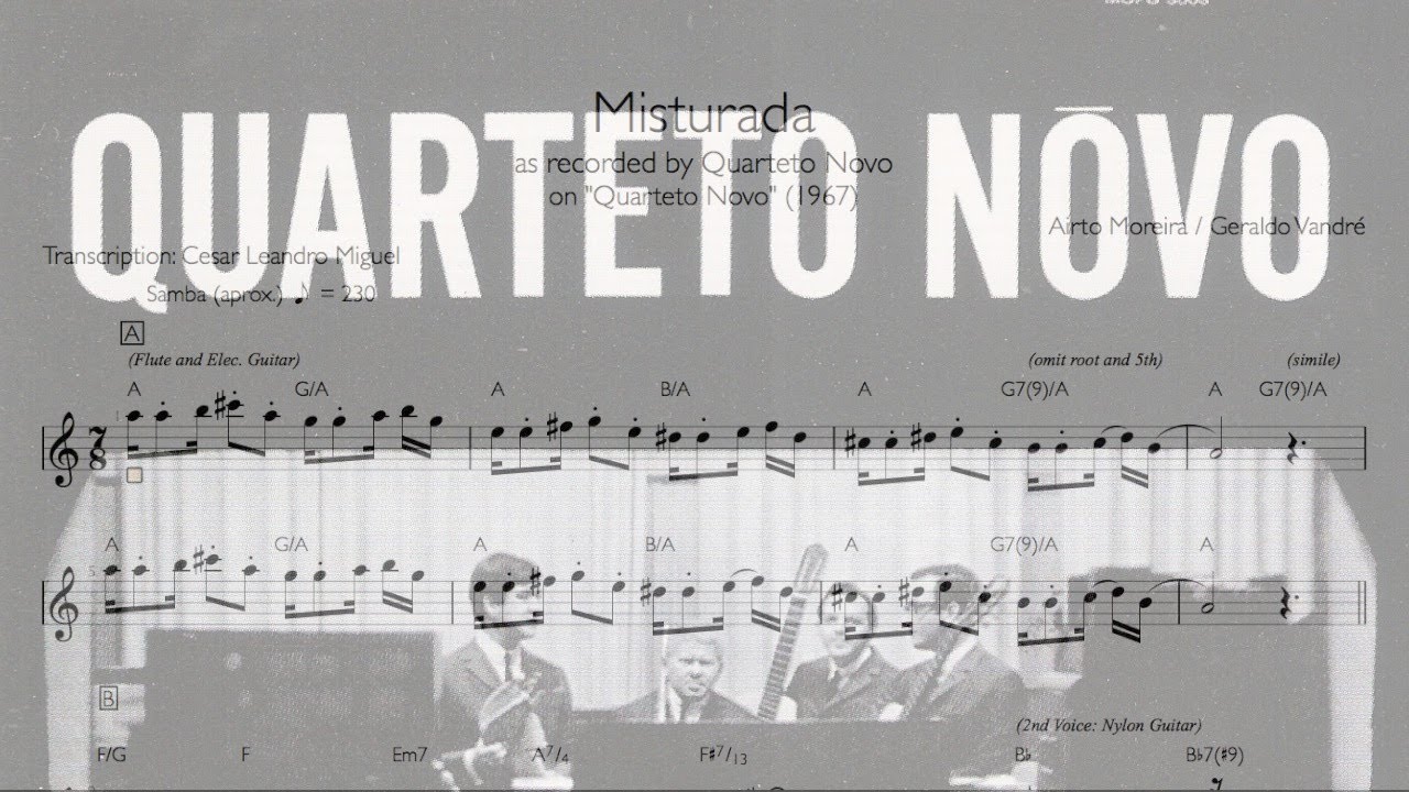 Transcription: Misturada - Quarteto Novo / Hermeto Pascoal Solo