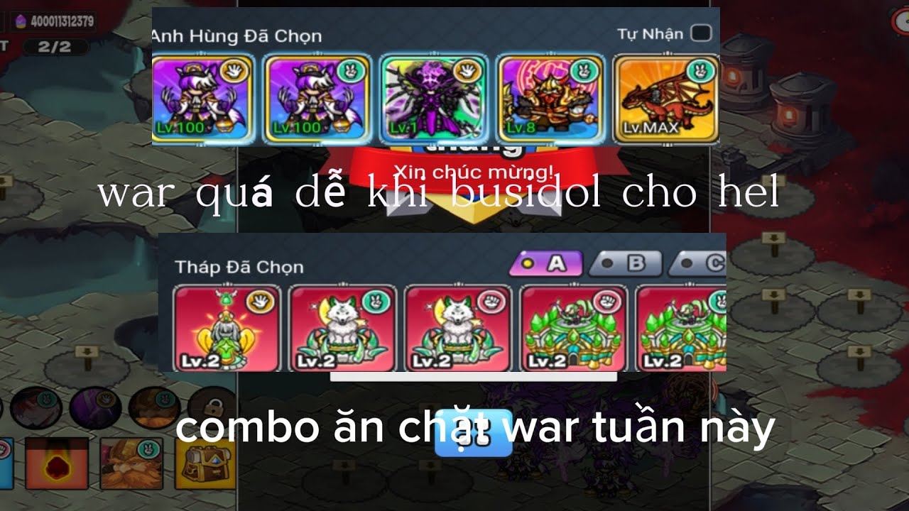 War quá dễ busidol ơi ! @busidol#goldtowerdefend |MY Mary GTD
