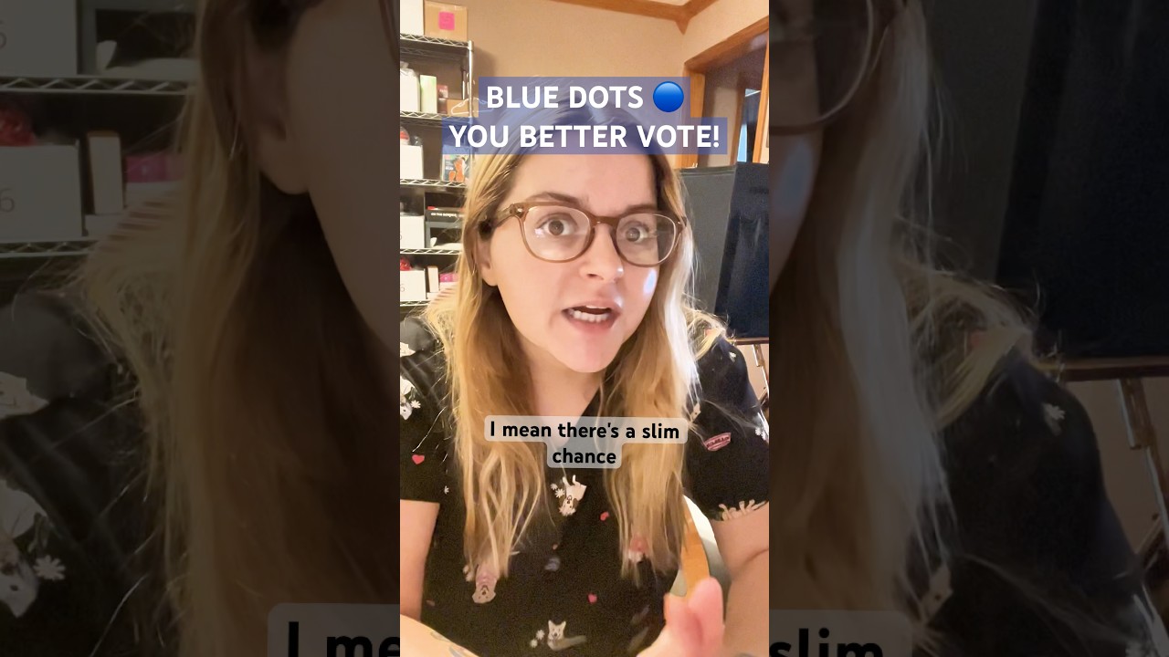 Blue dots in red states, please go vote! Your vote does matter. #shorts #bluedot #kamalaharris #vote