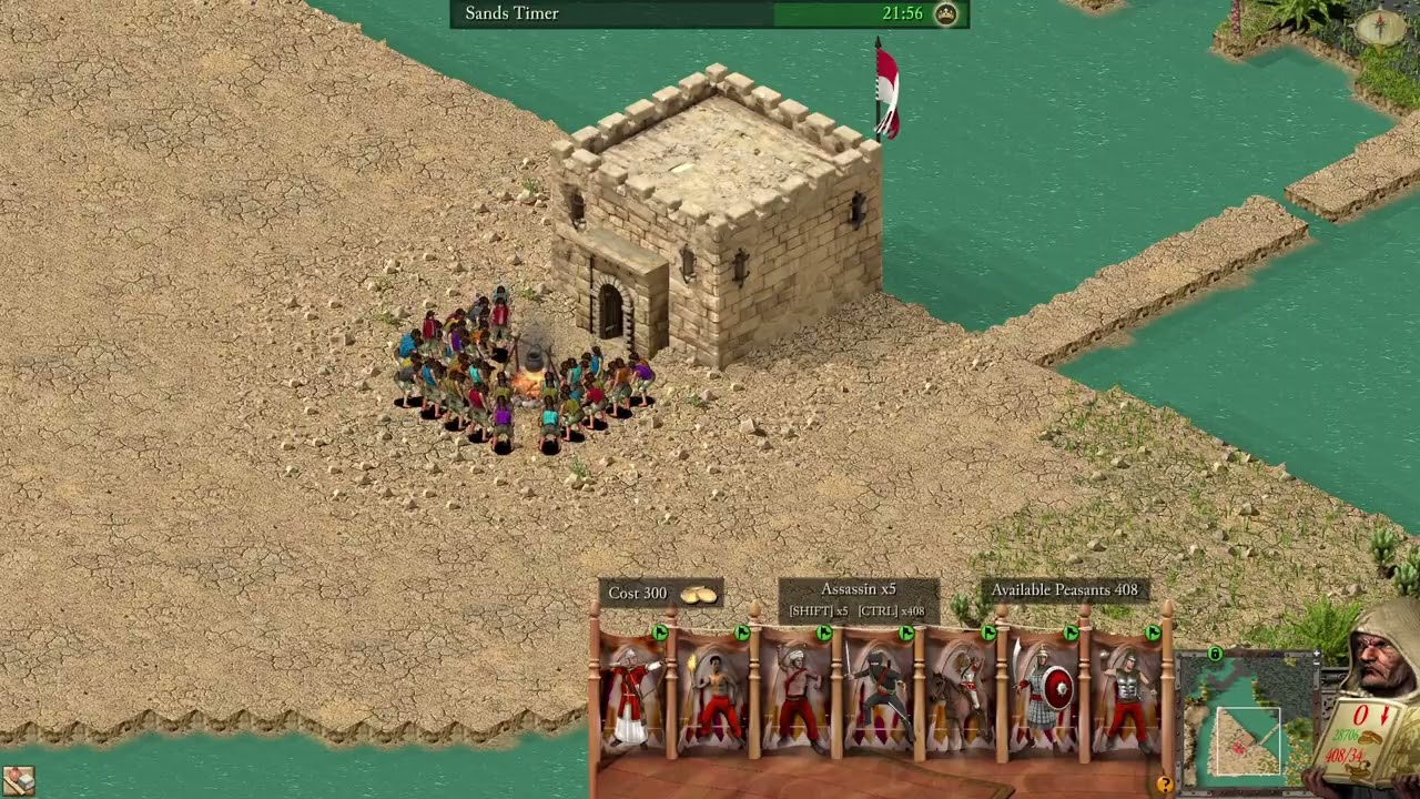 Sinking Sands - Trail of the Falcon - In Under 35 Minutes | Stronghold Crusader: Definitive Edition