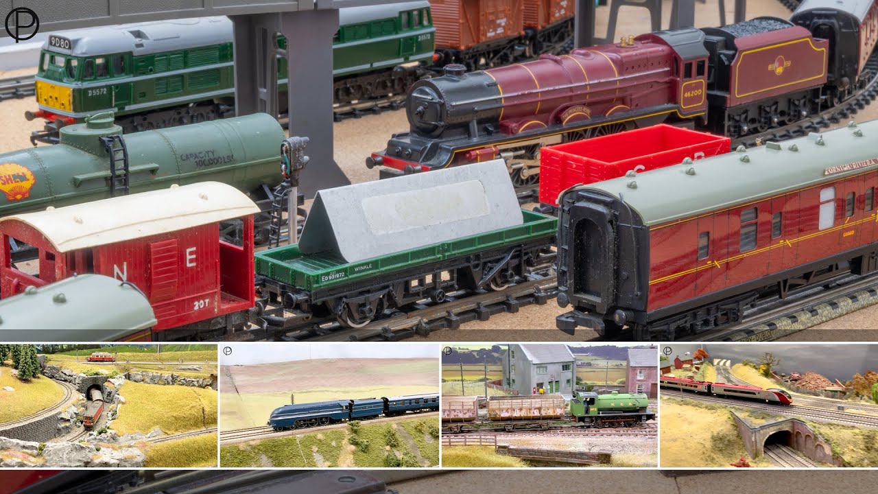 Tri-ang Hornby работает на макете с кадрами с выставки моделей железных дорог Тайнсайда 2025 года