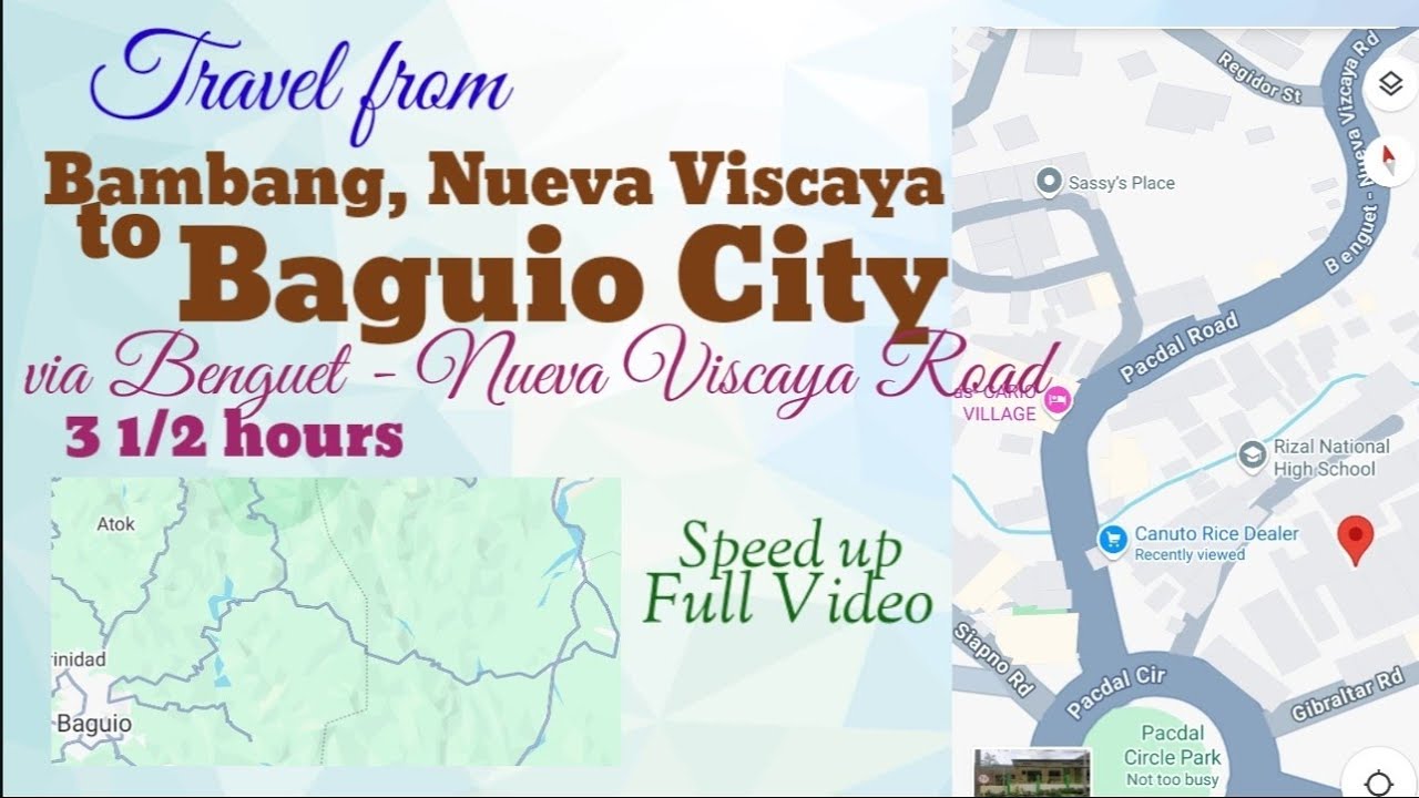 Travel from Bambang, Nueva Viscaya to Baguio City via Benguet- Nueva Viscaya Rd 3.5hrs (full video)