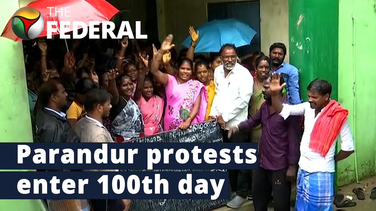 Protests against Parandur airport complete 100 days | The Federal
