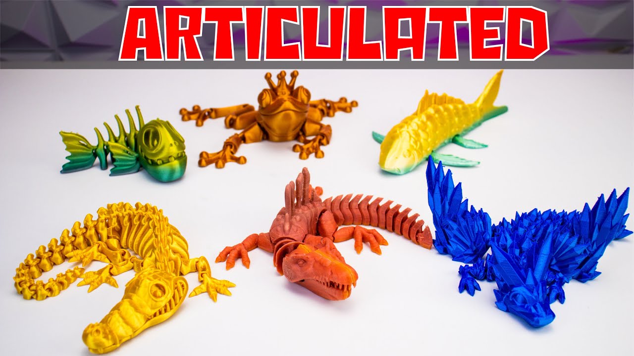 Top 6 ARTICULATED Animals to 3D Print