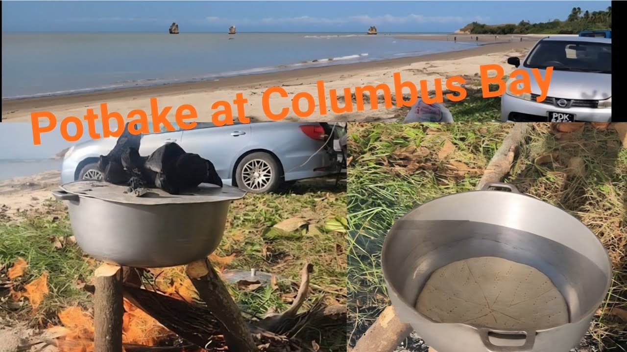 Fire side Pot bake and Bar-b-que at Columbus Bay .