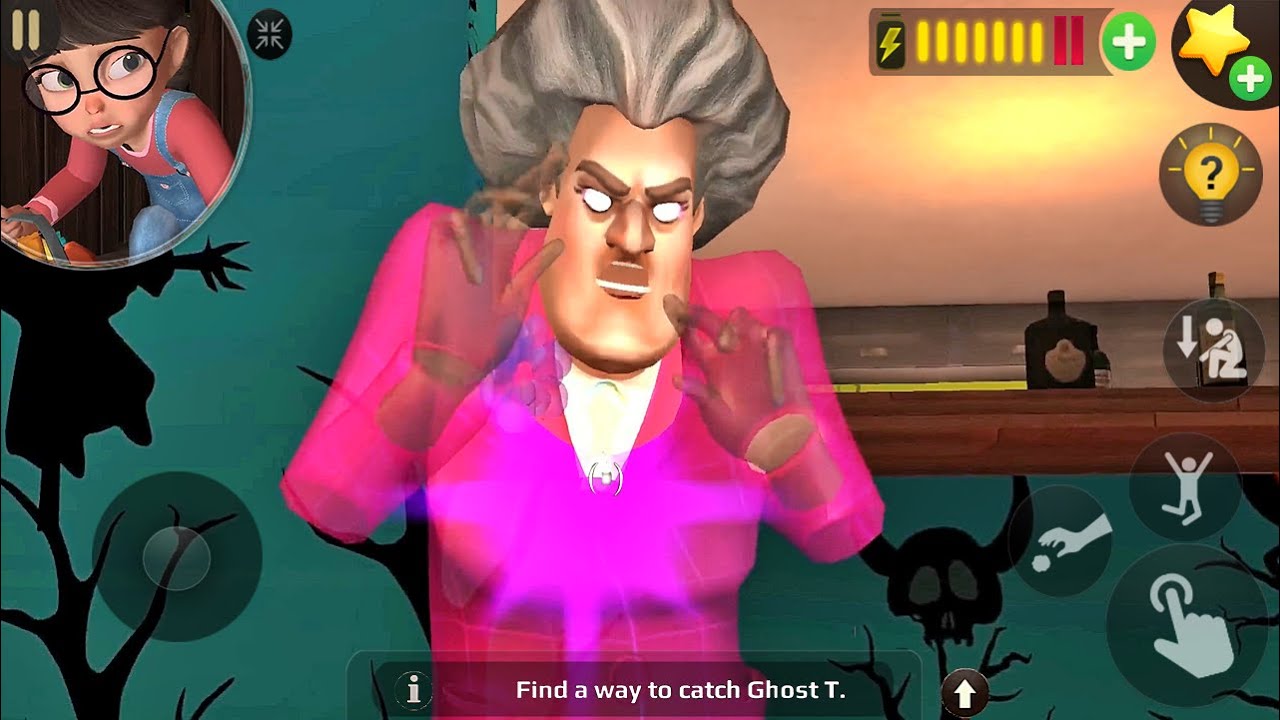 Scary Teacher 3D -  New Halloween Update A Gostly Experience - Find A Way To Catch Ghost T Gameplay