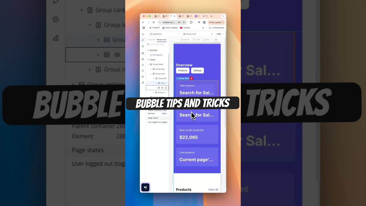This Hidden Bubble.io Trick Will Save You Time! #coding #nocode #bubble