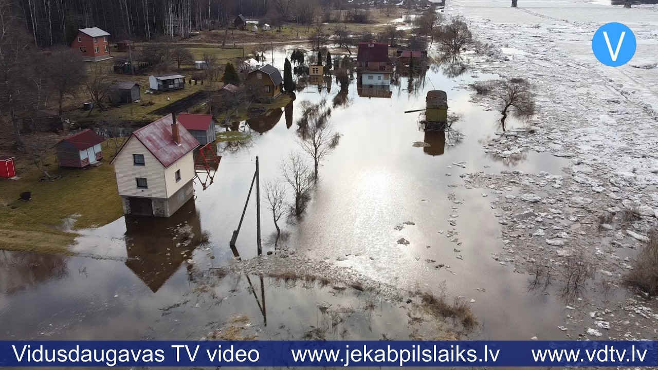 Jēkabpils novadā applūst zemākās vietas