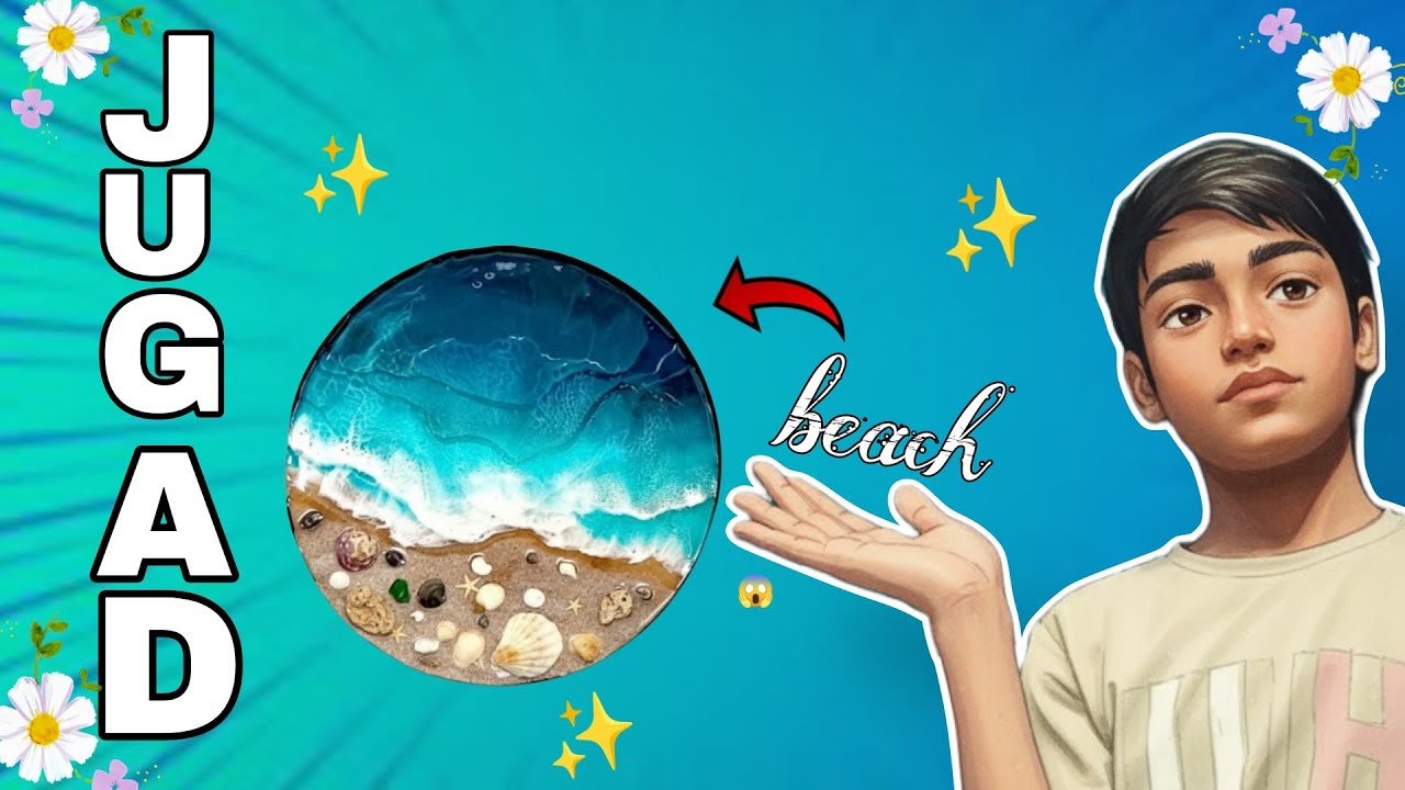 DIY sea beach 🏖️✨@Artistjatin02 