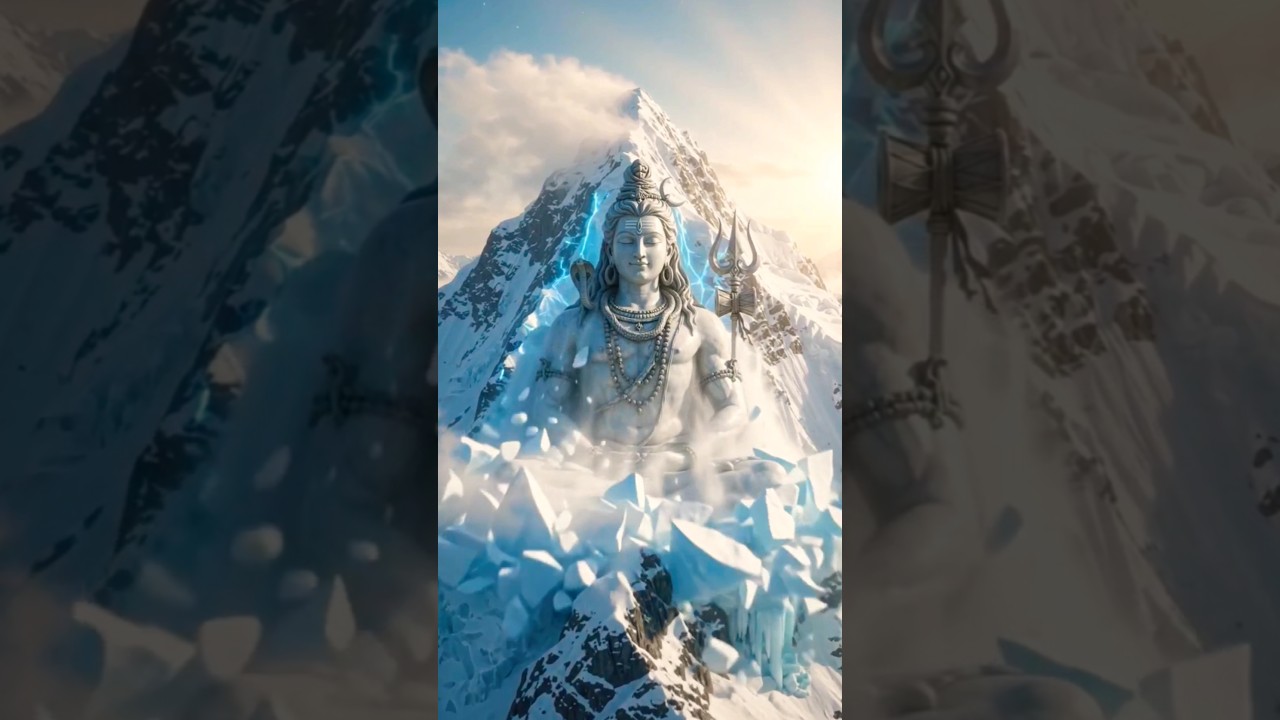 &ldquo;Mahadev appeared from the snowy mountain 🔱❄️ | Amazing divine scene&rdquo; #shorts