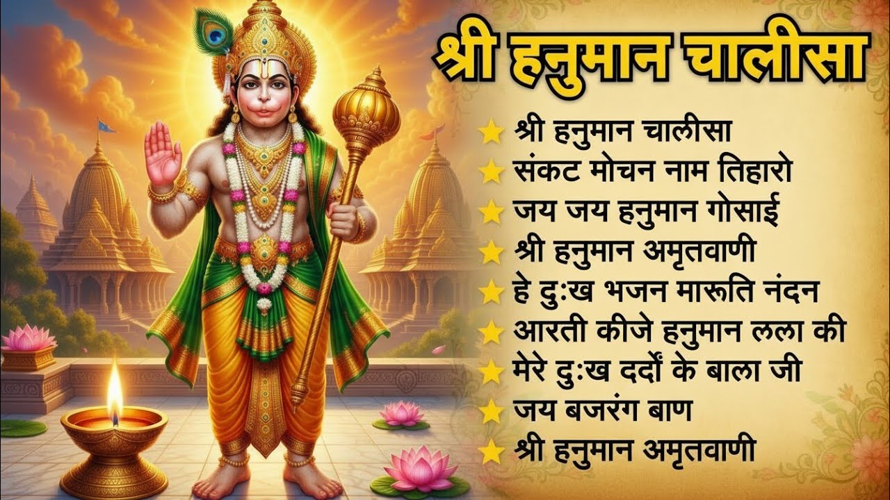 श्री हनुमान चालीसा 🌺🙏 shree hanuman chalisa original video 🙏🌺 gulshan kumar hariharan full hd