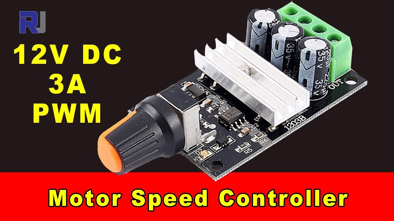 Test review of 12V 3A PWM DC motor speed controller