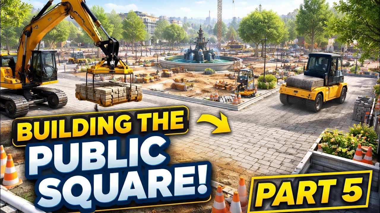 Public Square Construction – Part 5 | Construction Simulator