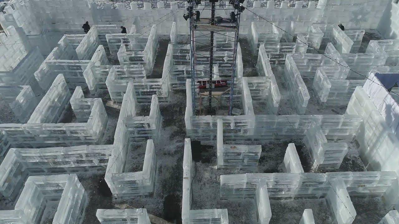 Stillwater Ice Maze Boasts 500K Pounds Of Ice