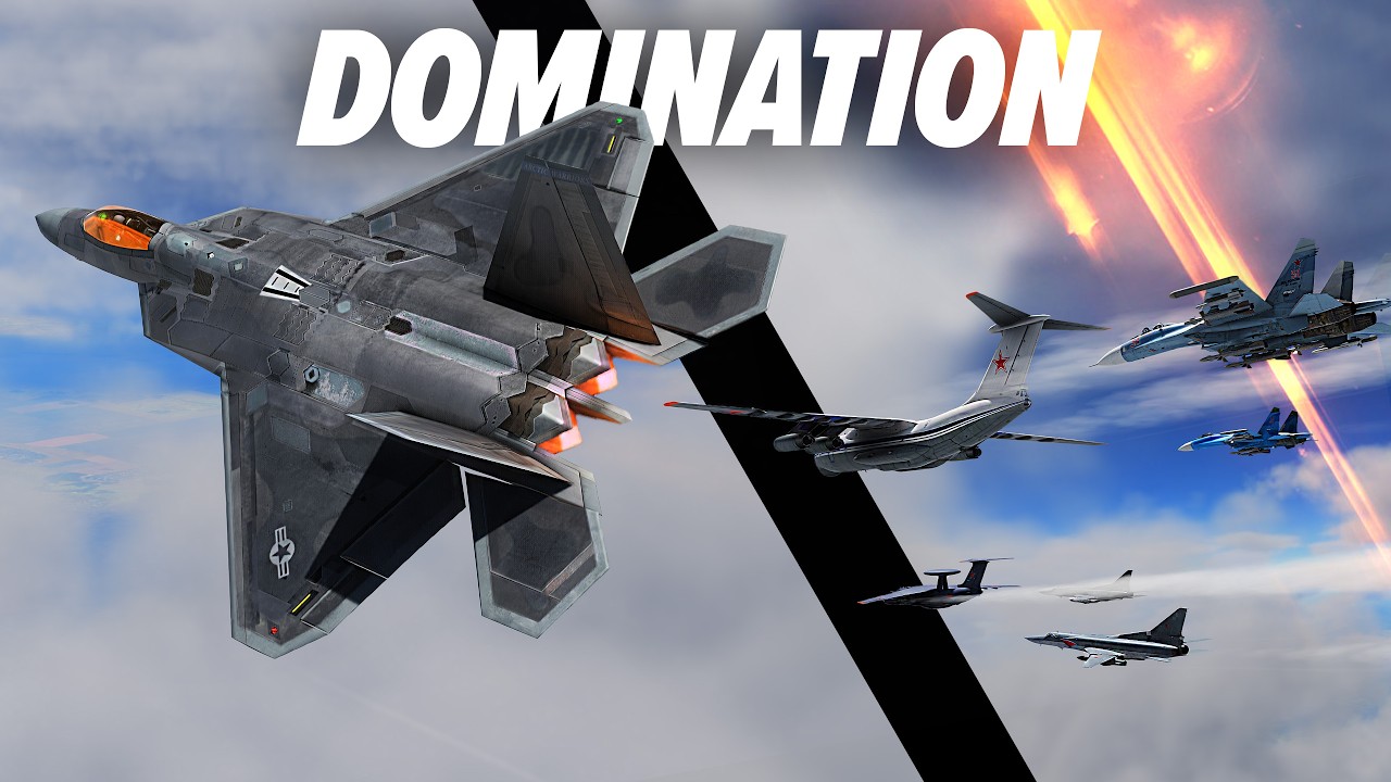 F-22 Raptor Clash With Russian Air Force Deep Behind Enemy Lines | DCS World
