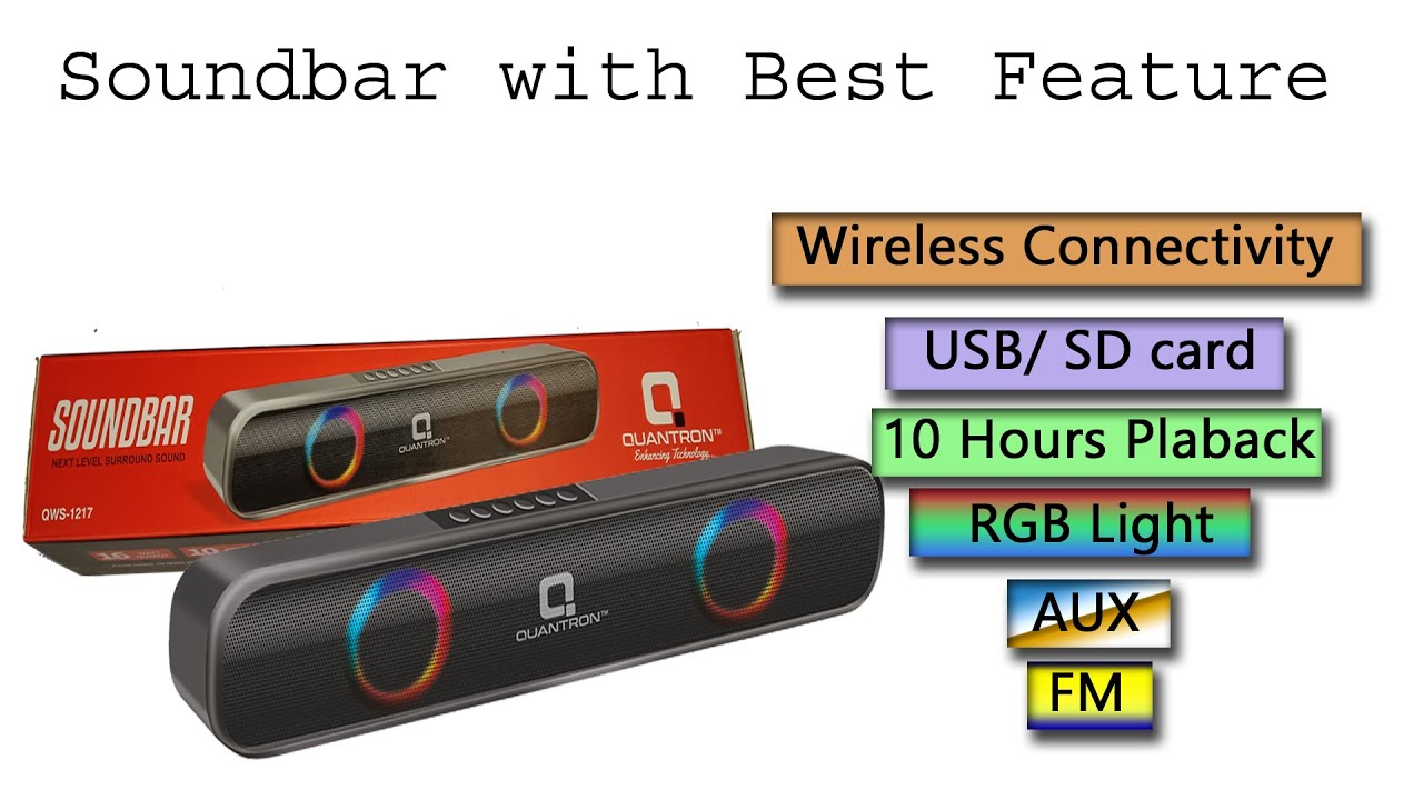 Wireless Soundbar l Quantron Soundbar QWS 1217 l Honest Review | Wireless Speaker #soundbar