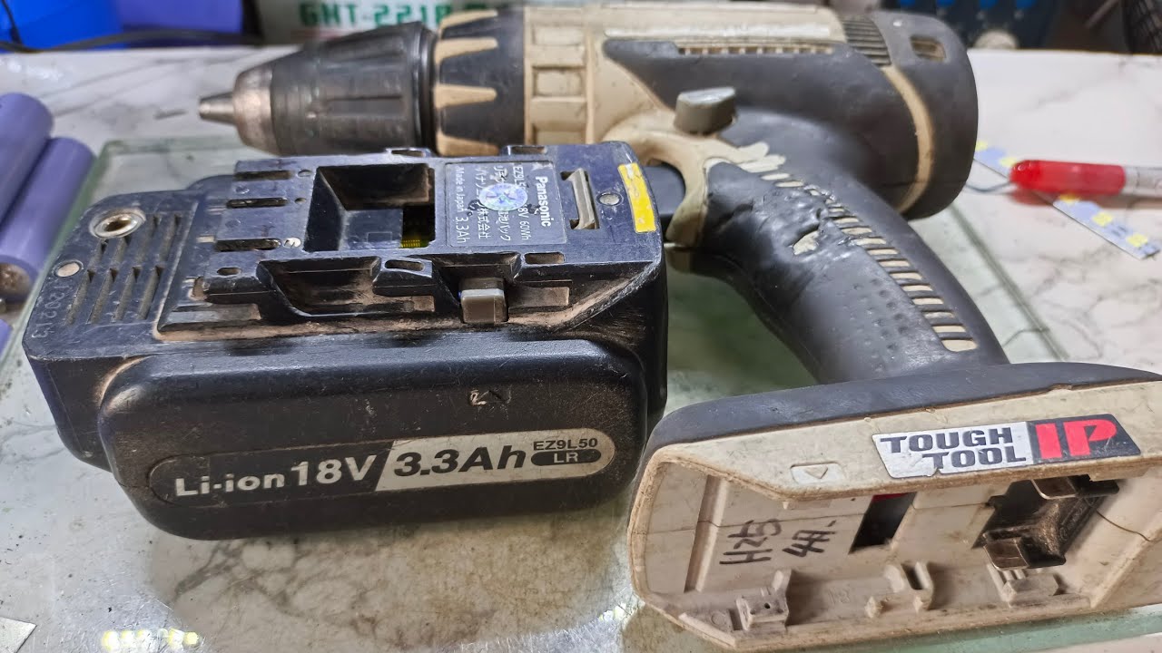 máy panasonic 18v thay cò thì làm luôn mạch trên pin - 0977.258.079