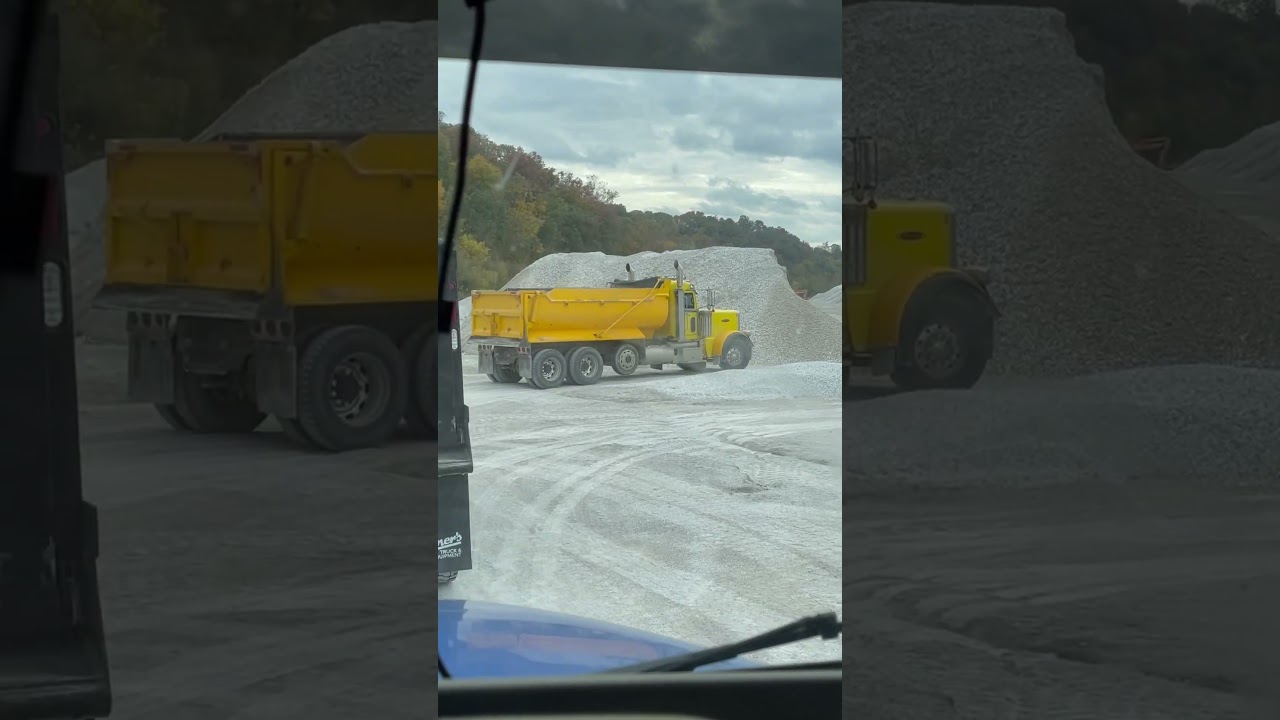 First time dump truck drivers! 👀 - proper run thru #quarry #dumptruck #firsttime #educational